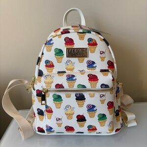 NWT Mad Engine Marvel Eat The Universe Avengers Ice Cream Cones Mini Backpack